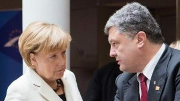 После переговоров с Меркель Порошенко настаивает на прекращении огня в Донбассе, полном выполнении Минских договорённостей