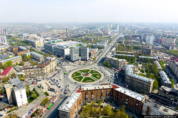 Новосибирск с вертолета