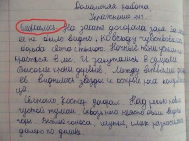 13. Начало уже нравится! дети, опять двойка, сочинение, школа