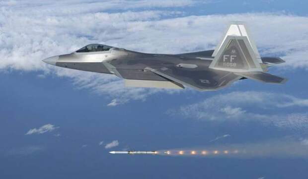 Пуск авиационной ракеты AIM-120 AMRAAM - Т-50 vs F-22 Raptor. Сравнительный анализ истребителей пятого поколения в России и США | Военно-исторический портал Warspot.ru