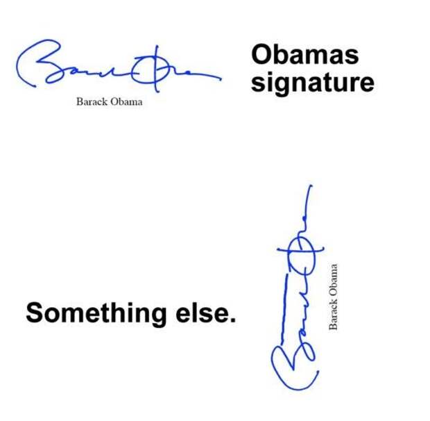 Автограф Обамы