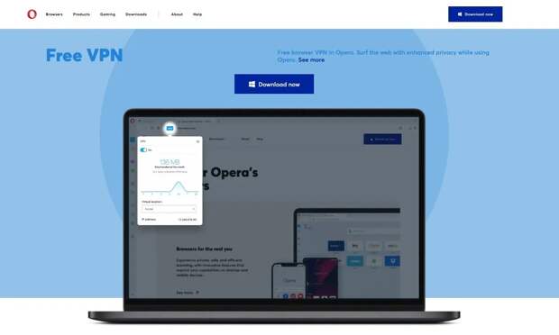 Opera-vpn-website-screenshot