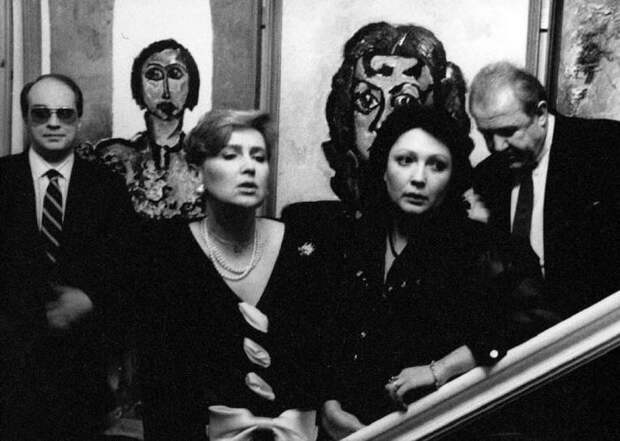 Гости в доме Зураба Церетели, 1990 год.