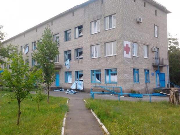 больница, Тельманово, обстрел, Донбасс|Фото: ополчение
