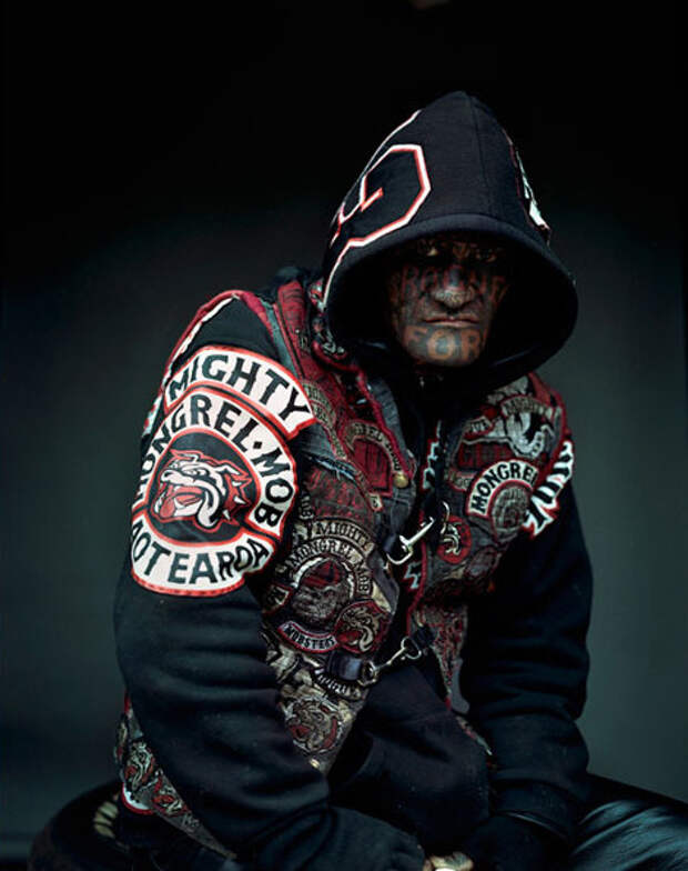 5. Член банды Mongrel Mob из Новой Зеландии 5. Член банды Mongrel Mob из Новой Зеландии люди, мир, фотоподборка