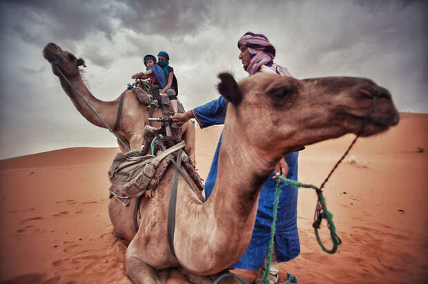 На верблюдах по Сахаре. Мерзуга (Марокко) блогер, европа, путешествие