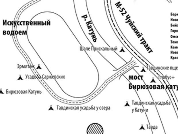 Бирюзовая катунь где находится карта