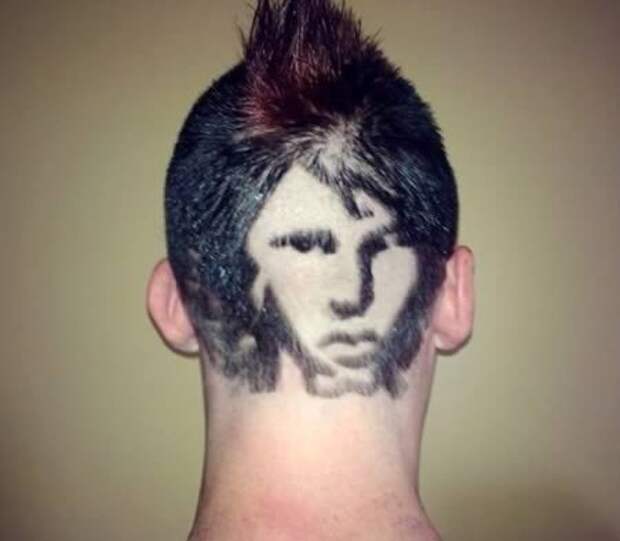 Необычные татуировки из волос Необычные татуировки из волос