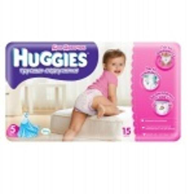 Трусики-подгузники Huggies Little Walkers для девочек 5 (13-17 кг) 15 шт.