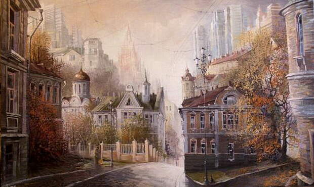Художник Александр Стародубов - Старая Москва