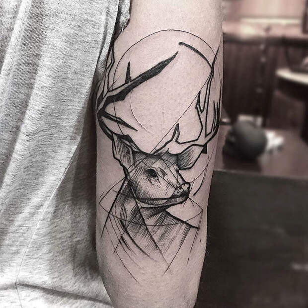 Sketch Style Tattoo