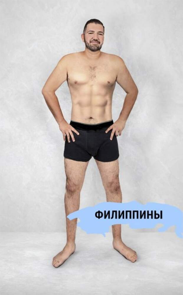 Стандарты красоты в разных странах на примере одного и того же мужчины (16 фото) Стандарты красоты в разных странах на примере одного и того же мужчины (16 фото)