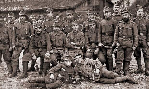 Солдаты австро-венгерского ландвера, 1916 год военное, история, солдаты, фото