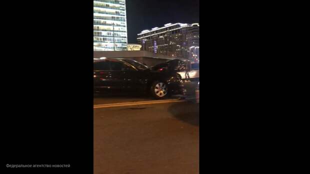 Lamborghini протаранила Bentley и Gelandewagen в Москве
