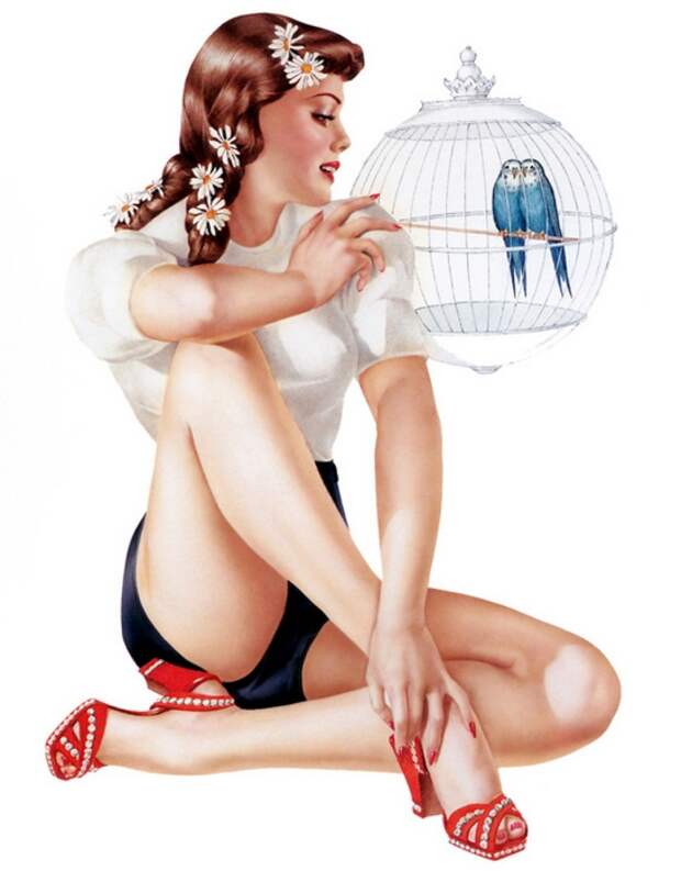 Пин-ап работы Альберта Варгаса (Alberto Vargas).