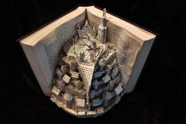 поделки из книжных страниц 3