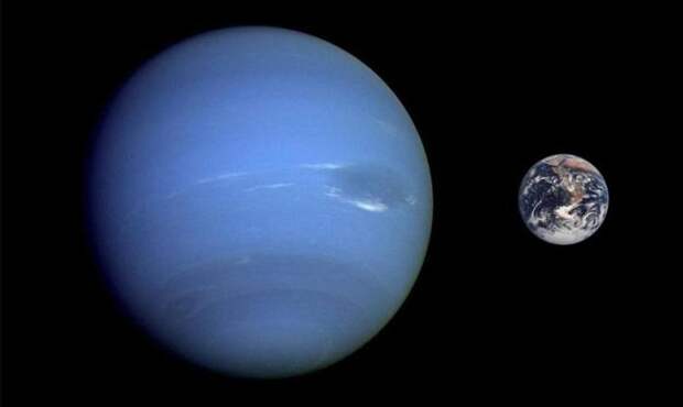 Интересные факты о планете Нептун, Нептун и земля фото