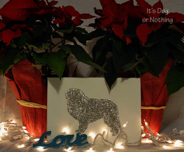 DIY Dog Silhouette Decoration Great Pyrenees