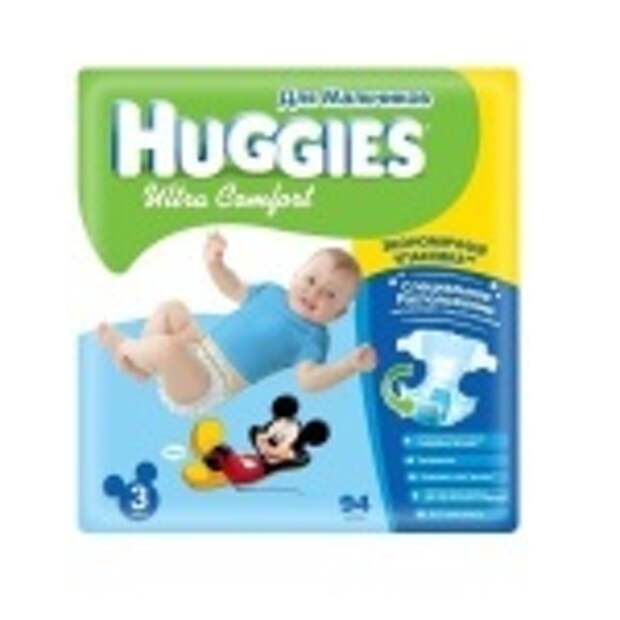 Подгузники Huggies Ultra Comfort для мальчиков 3 (5-9 кг) 94 шт
