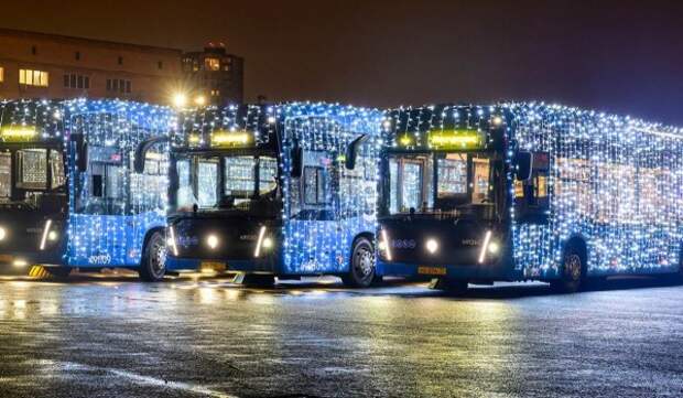 Городской транспорт будет работать в новогоднюю ночь по особому графику