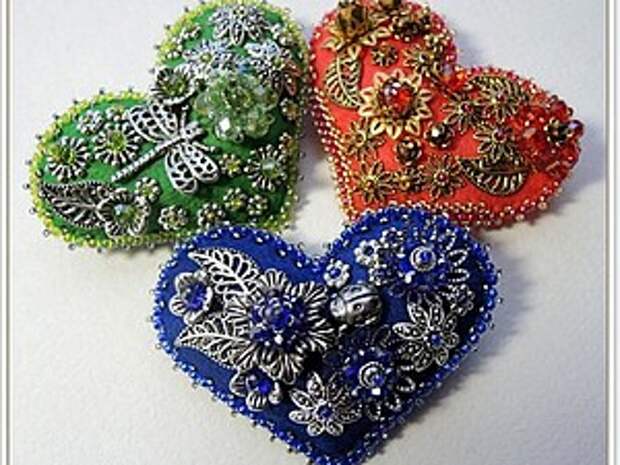 Брошь-сердечко из фетра | Ярмарка Мастеров - ручная работа, handmade Брошь-сердечко из фетра | Ярмарка Мастеров - ручная работа, handmade