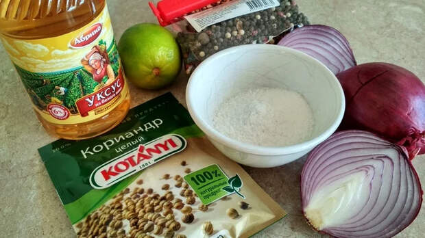 Маринованный красный лук Рецепт, Закуска, Новый Год, Длиннопост, Еда