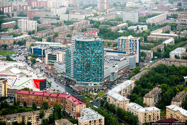 Новосибирск с вертолета