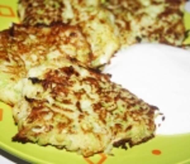 Кабачковые оладьи с кукурузной мукой