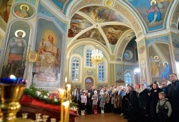 Празднование Рождества Христова в городах России