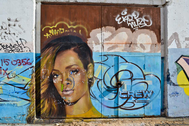 Рианна, авторы - Rafi & Jem (Zws Crew), Мытищи граффити, знаменитости, искусство