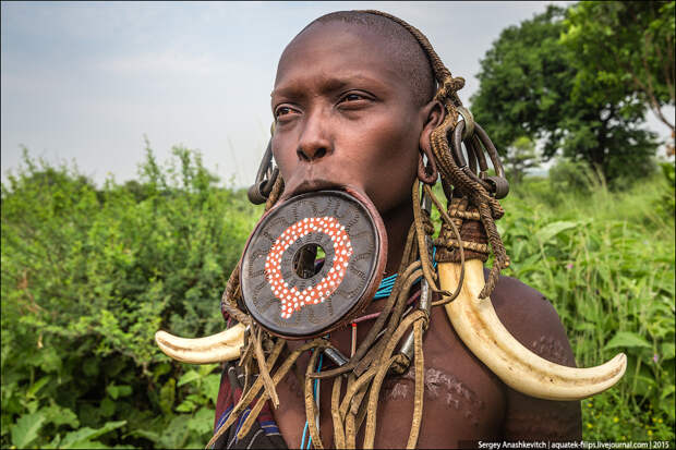 Mursi tribe / Племена с тарелками в губе Mursi tribe / Племена с тарелками в губе