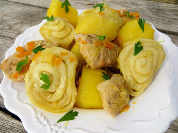 Немецкие штрудли - тесто на кефире Еда, Вкусно, Готовка, Рецепт, Штрудли, Длиннопост, Видео рецепт, Другая кухня, Картофель, Видео