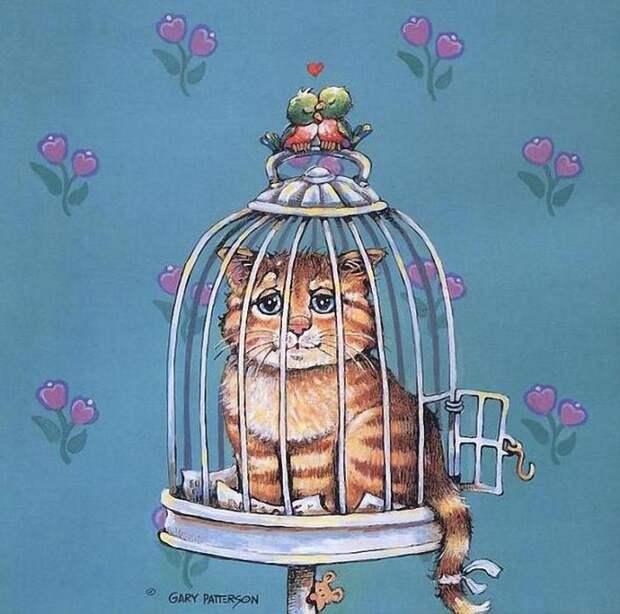 Коты-котики,теплые животики... Художник Гэри Паттерсон (Gary Patterson) (114 картинок)