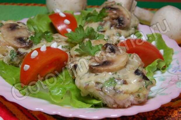 Бутерброды с шампиньонами и сыром