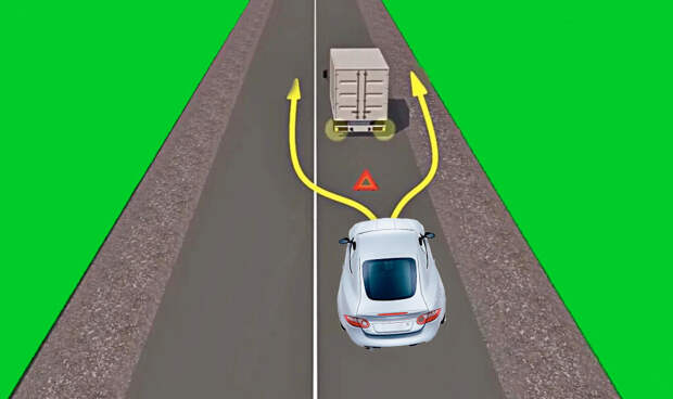 Как правильно объезжать препятствие на двухполосной дороге со сплошной, чтобы не нарушить ПДД
