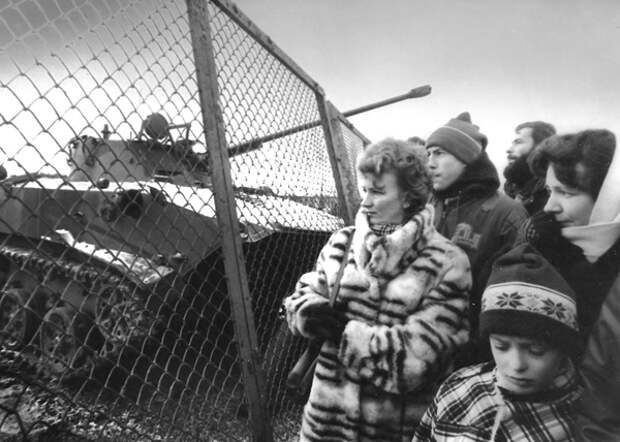 события возле вильнюсской телебашни 13 января 1991 года|Фото: fotokudra.lt