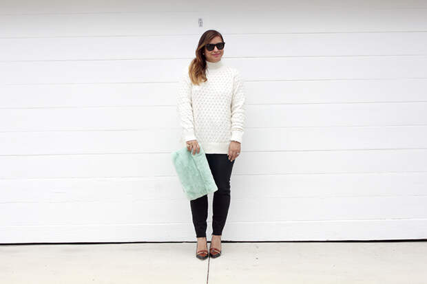 Cozy and fluffy outfit of the day streetstyle fashion shoes