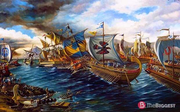 Самые крупные морские сражения: Саламинское Сражение