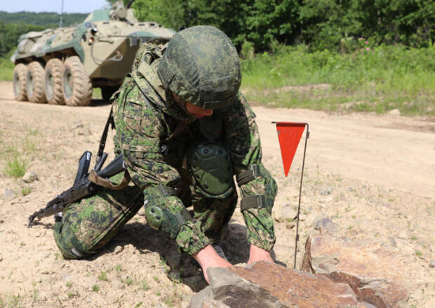 В Приамурье с военными инженерами ВВО прошла тренировка по минно-взрывному делу