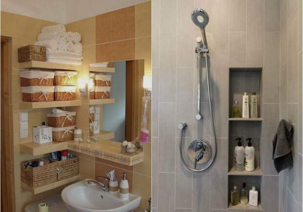 Хранение в ванной: 23 крутых идеи для любого пространства