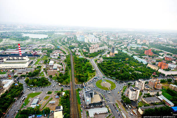 Новосибирск с вертолета