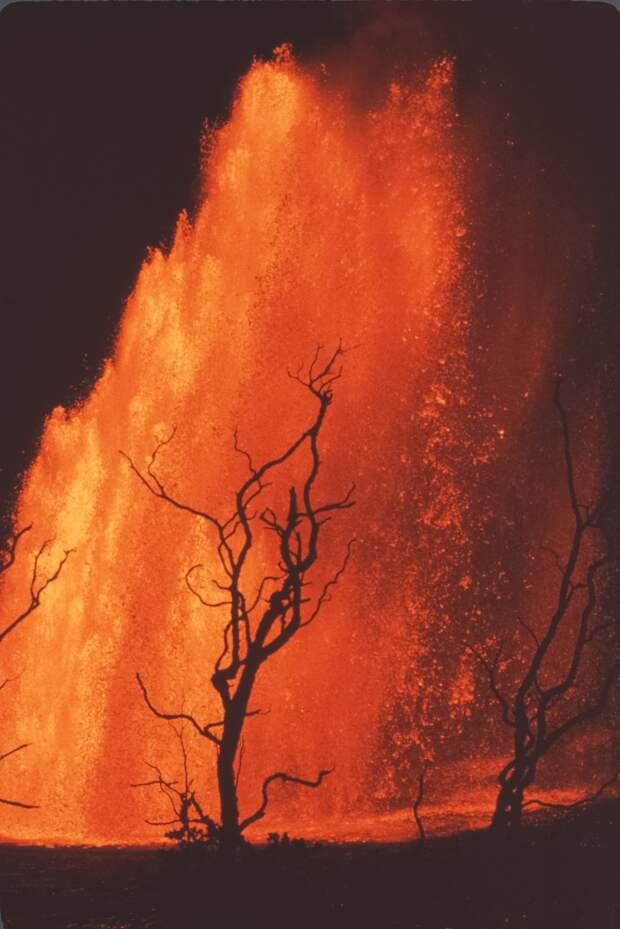 Извержение вулкана, длившееся 5 лет
