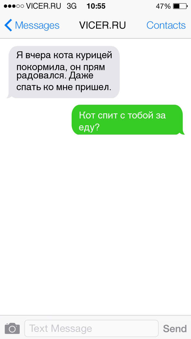 смс о домашних животных 