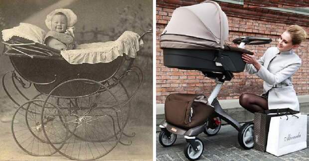 Детская коляска в мире, вещи, изменились, прошлое, тогда и сейчас