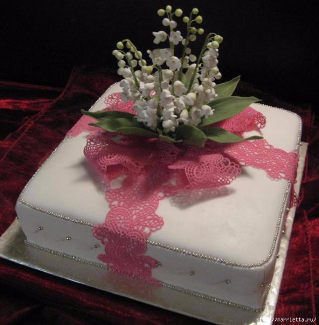 Ландыши из сахарной мастики (17) (640x652, 163Kb)