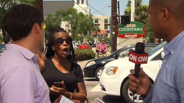 Афроамериканка ворвалась в прямой эфир CNN и назвала Обаму марионеткой