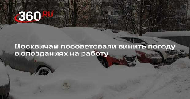 Москвичам посоветовали винить погоду в опозданиях на работу