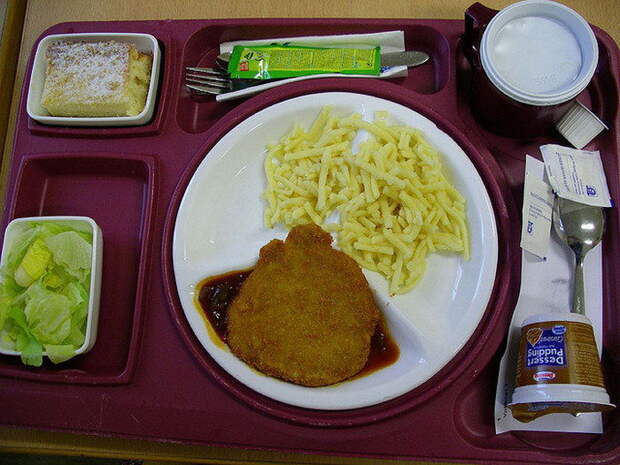 Обед в немецкой больнице.