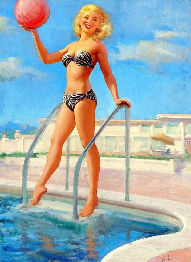 Красотки! Художник-иллюстратор Art Frahm (1907-1981)