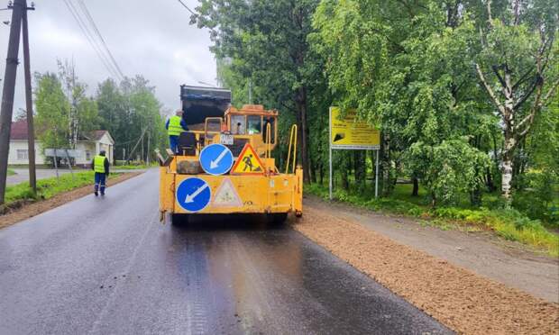 На финишной прямой: трассу Коноша – Вожега обновят к концу ноября